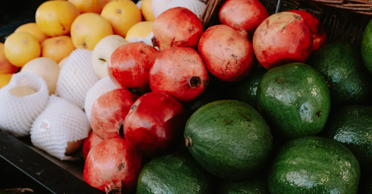découvrez une variété de fruits frais et savoureux pour une alimentation saine et gourmande.